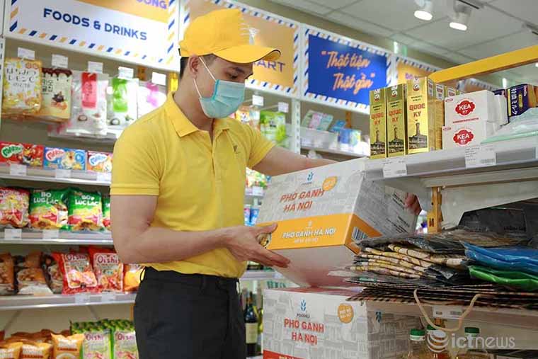 Doanh nghiệp bưu chính duy trì luồng vận chuyển hàng cho siêu thị, cửa hàng tại vùng dịch