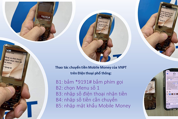 Dễ dàng sử dụng VNPT Mobile Money trên điện thoại phổ thông và smartphone